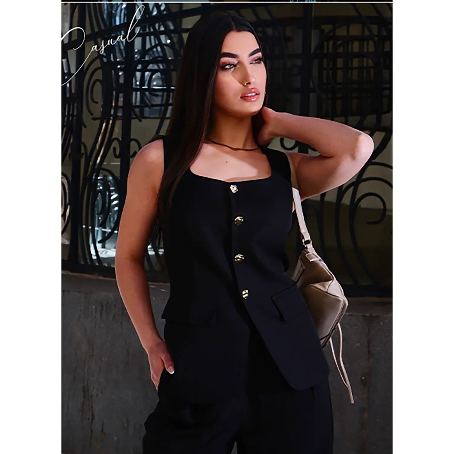 Elevate Your Style with the ZESICA Women's 2025 Summer Casual Sleeveless Blazer Vest - Perfect for Work and Play!