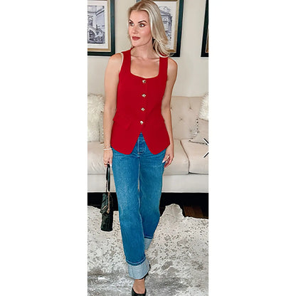 Elevate Your Style with the ZESICA Women's 2025 Summer Casual Sleeveless Blazer Vest - Perfect for Work and Play!