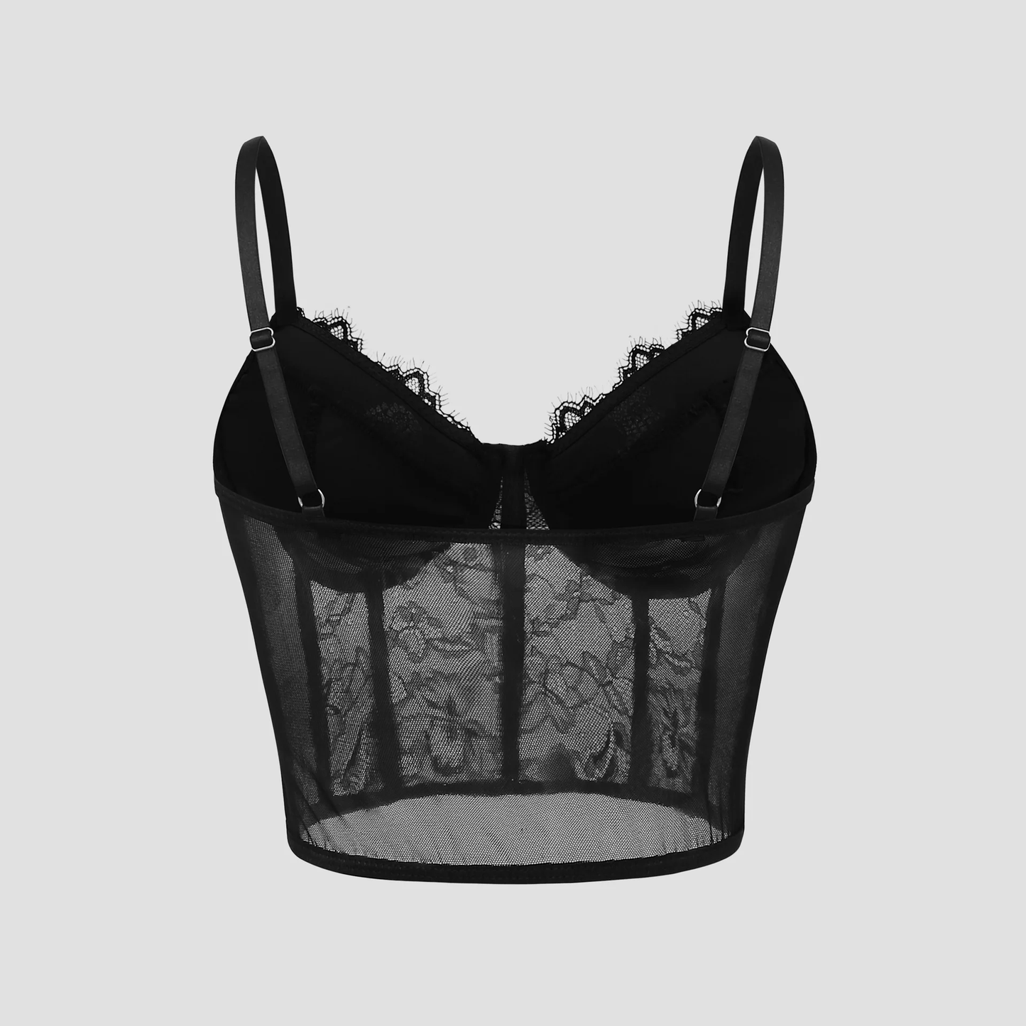 Black Mesh Bustier