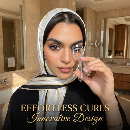 Wide Arc Eyelash Curling Tool Attached with Lash Comb, Soft Contact Structure to Lift Every Lash Uniformly, Comfortable Operation without Squeezing Eyelids